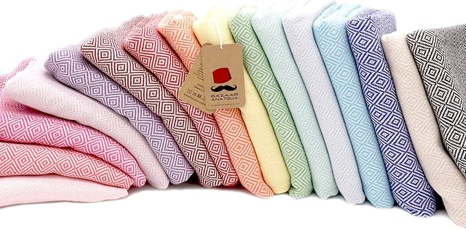 Bazaar Anatolia Turkish Beach Towel – 100% Cotton, Quick Dry, Sand Free Towel - Image 5