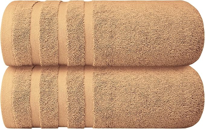 Infinitee Xclusives 100% Cotton Luxury Bath Towels Set of 2 - Image 8