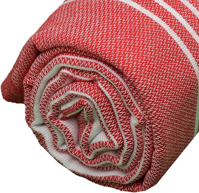 Bersuse Towels Anatolia XL Beach Blanket Throw Blanket Turkish Towel 100% - Image 7