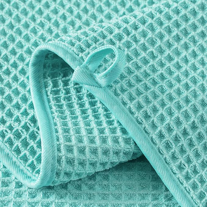 MICROFI New Microfiber Waffle Bath Towels, 2 Pieces, Fast Drying, Lint Free 430 - Image 3
