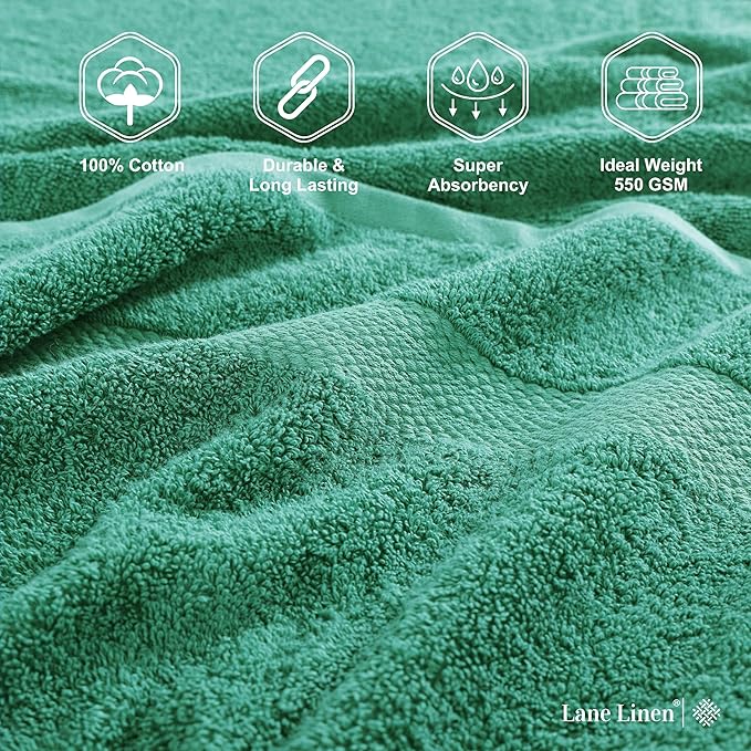 LANE LINEN Bath Towels Pack of 4 - Image 6