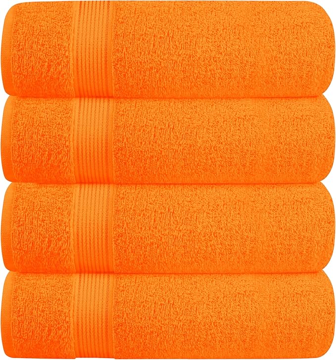 BELZZI Home Ultra Soft 4 Pack Oversized Bath Towel Set 27x54, Cotton Compact by Unknown