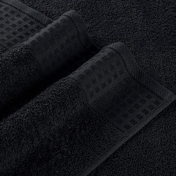 GLAMBURG 100% Cotton Ultra Soft 6 Pack Towel Set, Contains 2 Bath Towels 28x55 - Image 2