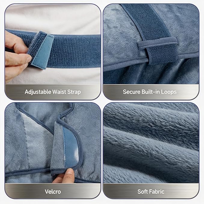 Wearable Heating Pad for Back Neck and Shoulders, Heating Wrap for Pain Relief - Image 6