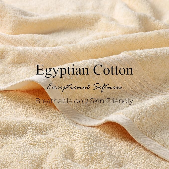 Superior Egyptian Cotton 2-Piece Bath Sheet Towel Set, Oversized Body Towels - Image 7