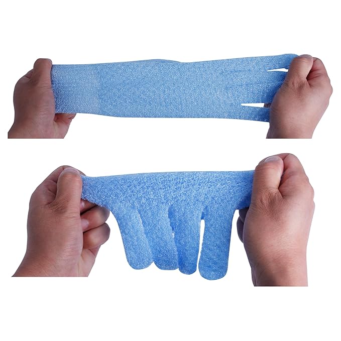 Evridwear Exfoliating Glove for Shower Men and Women, Dual Texture Bath Body - Image 3
