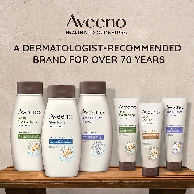 Aveeno Stress Relief Body Wash for Women, Calming Lavender Scent & Prebiotic Oat - Image 12