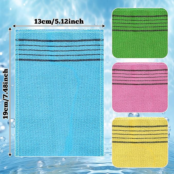 Korean Exfoliating Mitt 4PCS Exfoliating Gloves Body Scrubber Large Korean - Image 4