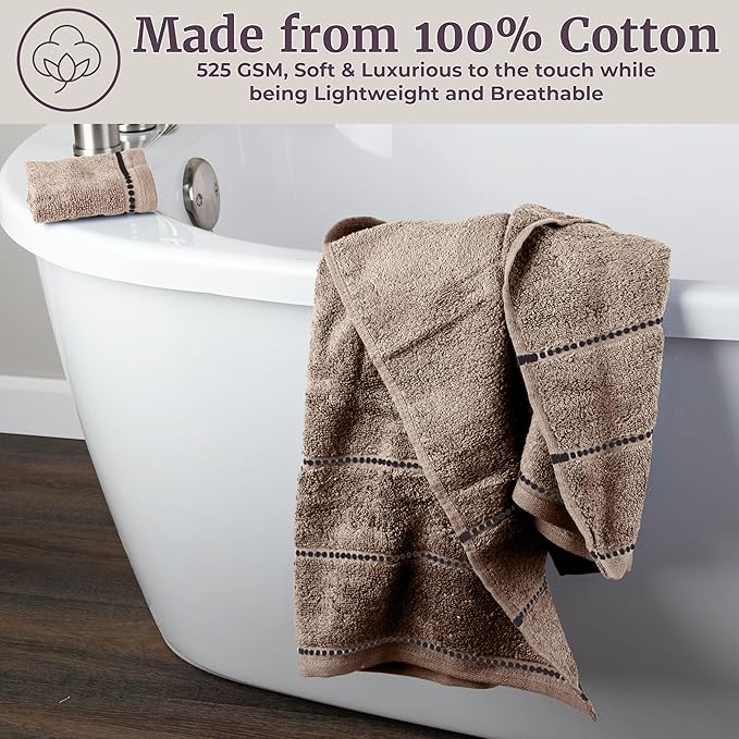 Lavish Home 6 Piece Bathroom Towels Set - Image 5