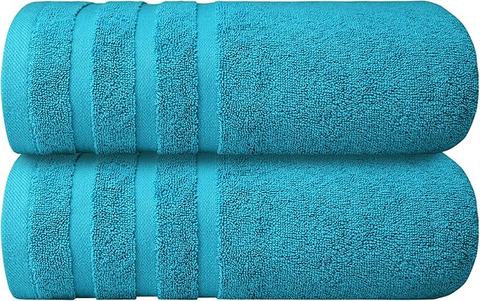 Infinitee Xclusives 100% Cotton Luxury Bath Towels Set of 2 - Image 8