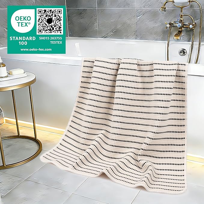 POLYTE 430 GSM Microfiber Oversize Quick Dry Lint Free Bath Towel, 60 x 30 in - Image 5