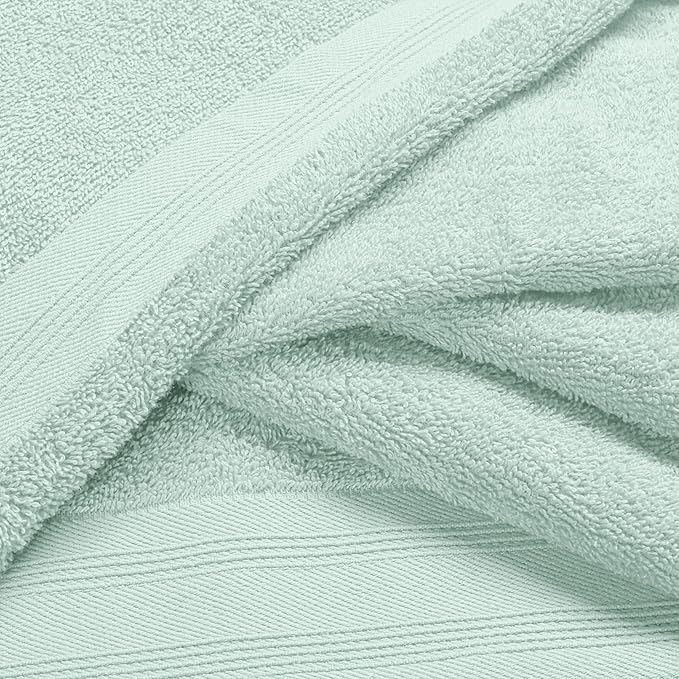 Ultra Soft 6 Pack Cotton Towel Set, Contains 2 Bath Towels 28x55 inch, 2 Hand - Image 2
