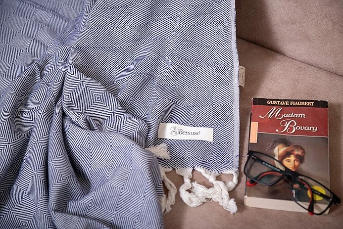 Bersuse 100% Cotton Milas XL Throw Blanket - Image 6