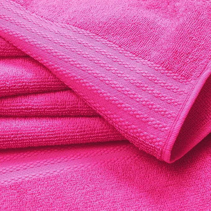 GLAMBURG Premium Cotton 4 Pack Bath Towel Set - Image 2