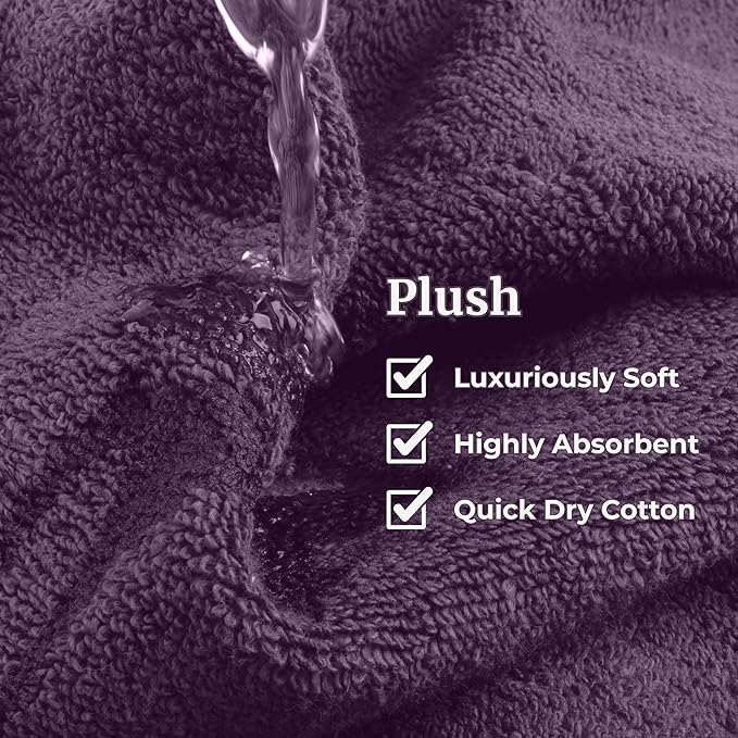 Lavish Home 6 Piece Bathroom Towels Set - Image 4