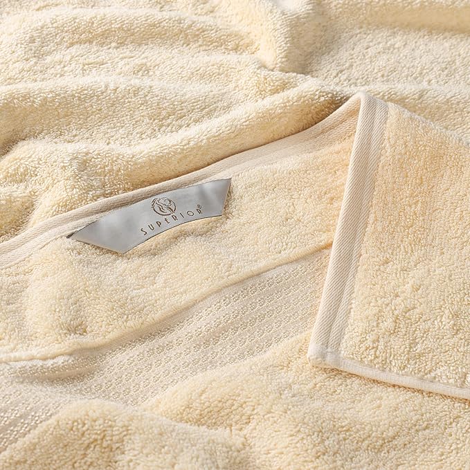 Superior Egyptian Cotton 8-Piece Towel Set, Guest Bath Decor Essentials - Image 5