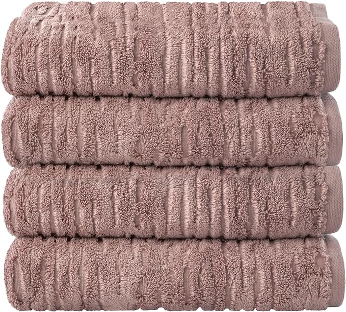 SKL Home CloudSoft Cotton Luxury 4 Pc Bath Towel Set by SKLHomebySaturdayKnightLtd