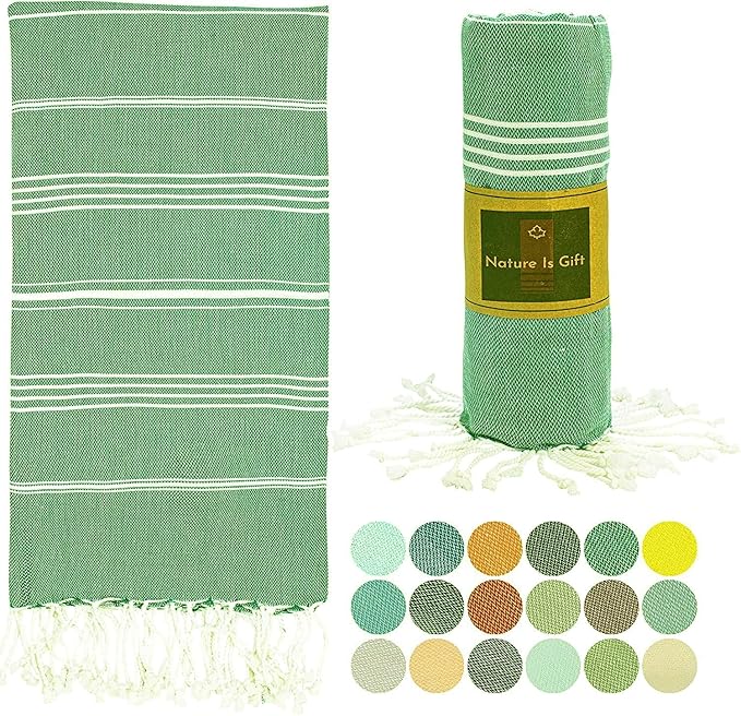 Turkish Pestemal Towel Bath Beach Towel Yoga Sarong Gym Spa Sauna Peshtemal by NatureIsGift