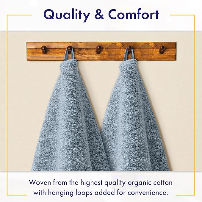 Alusa Home 100% Organic Zero-Twist Cotton Towels - Image 4