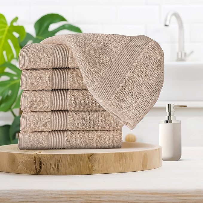 Belizzi Home Ultra Soft 6-Piece Hand Towel Set 16x28-100% Ringspun Cotton - Image 3