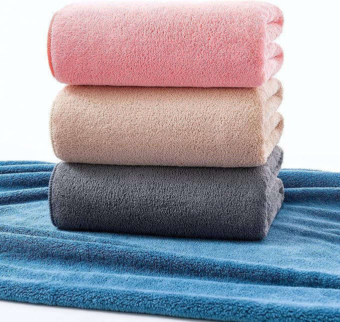 Lumimi Towels 6 Piece Soft Microfiber Bath Towel Set Salon Gym Yoga Travel - Image 8