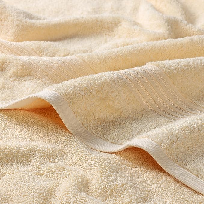 Superior Egyptian Cotton 12-Piece Towel Set, Guest Bath Decor Essentials - Image 3
