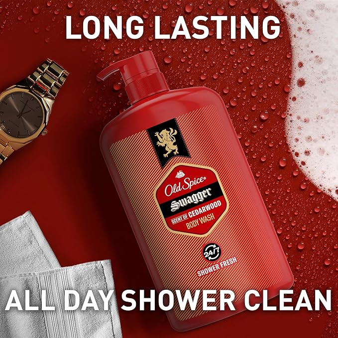 Old Spice Body Wash for Men, Refreshing 3X Defense, 24/7 Shower Fresh - Image 6