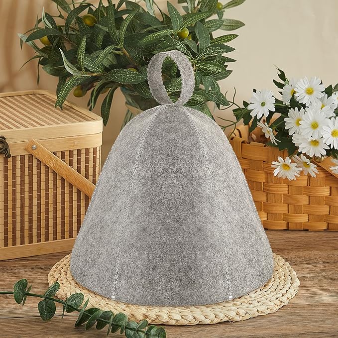 JaGely Sauna Hat for Men Women Sauna Hat Vaporarium Cap Russian Banya Cap for - Image 6