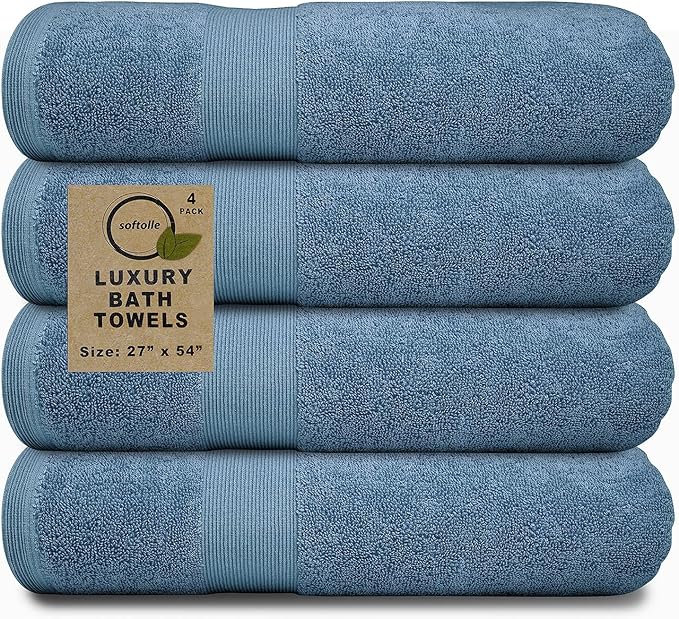 Softolle Luxury Bath Towels Set of 4 | Towels by Softolle