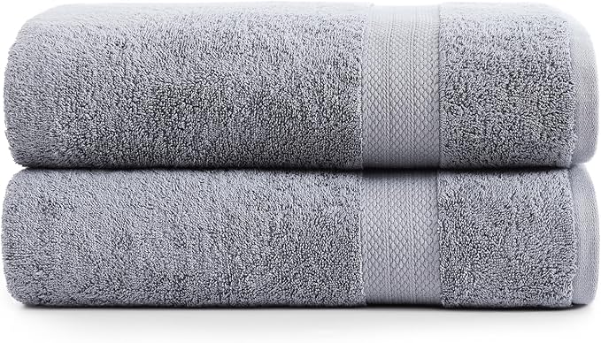 LANE LINEN 100% Long Staple Cotton Bath Sheets Set of 2 by LaneLinen