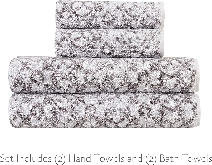 Jessica Simpson – Bath Towel 4 Piece Set, Premium Bathroom Décor, Includes 2 - Image 2