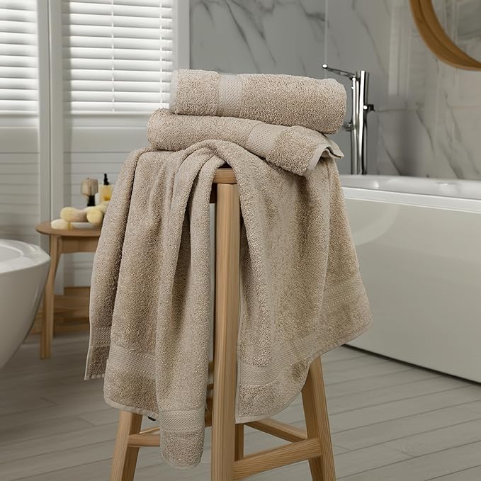 Commercial Bulk Pack of 12 Bath Towels – 100% Cotton Terry 24" x 48" – Ideal - Image 5
