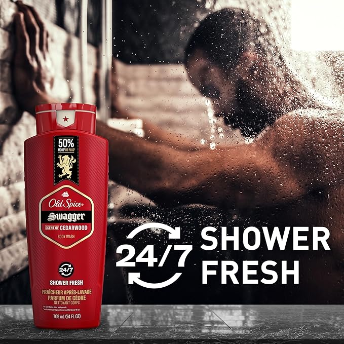 Old Spice Refreshing Body Wash for Men, 3X Defense, 24/7 Shower Fresh - Image 5