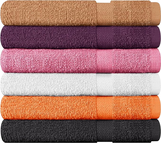 Towel and Linen Mart 100% Cotton 6 Pack Bath Towel Set, Quick Dry, Super - Image 6