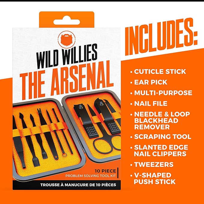 Wild Willies 10-Piece Pedicure & Manicure Kit - Image 3