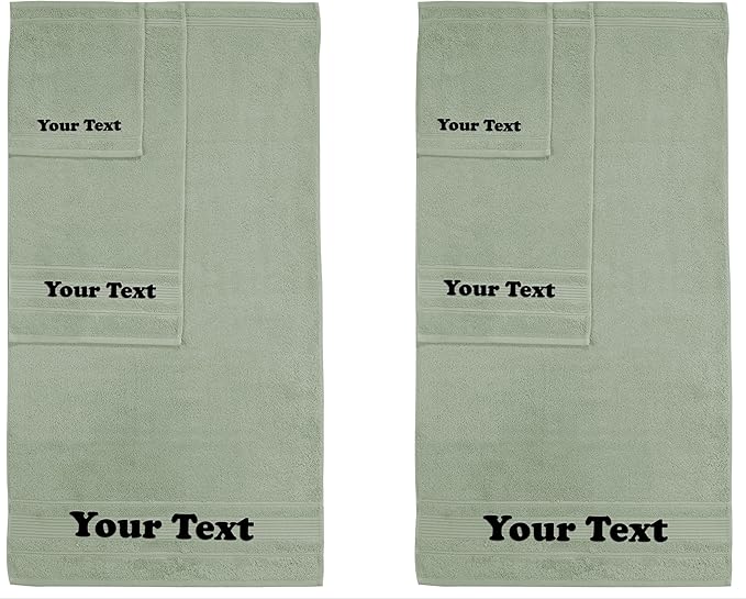 Personalize Your Towels with Custom Embroidery: Names, and Initials. Perfect by Ephesos