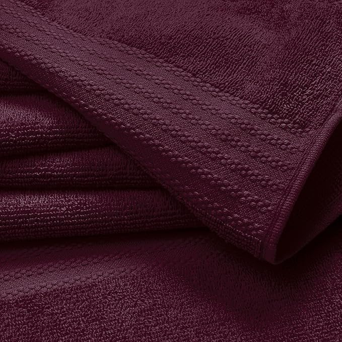 GLAMBURG Premium Cotton Oversized 2 Pack Bath Sheet 35x70-100% Pure Cotton - Image 2