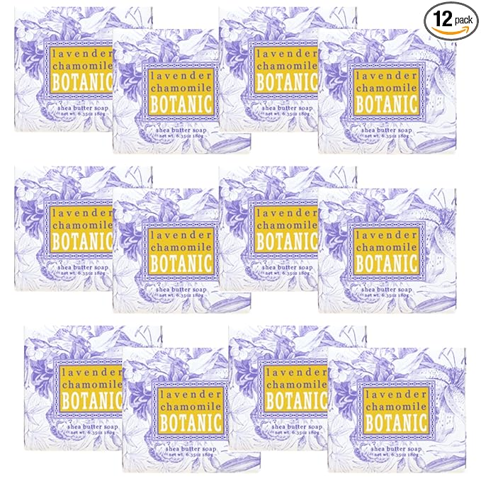 Greenwich Bay Mini Botanical Soap Bars 12 Pack 1.9 oz Each Individually Wrapped by Greenwich+Bay+Trading+Company