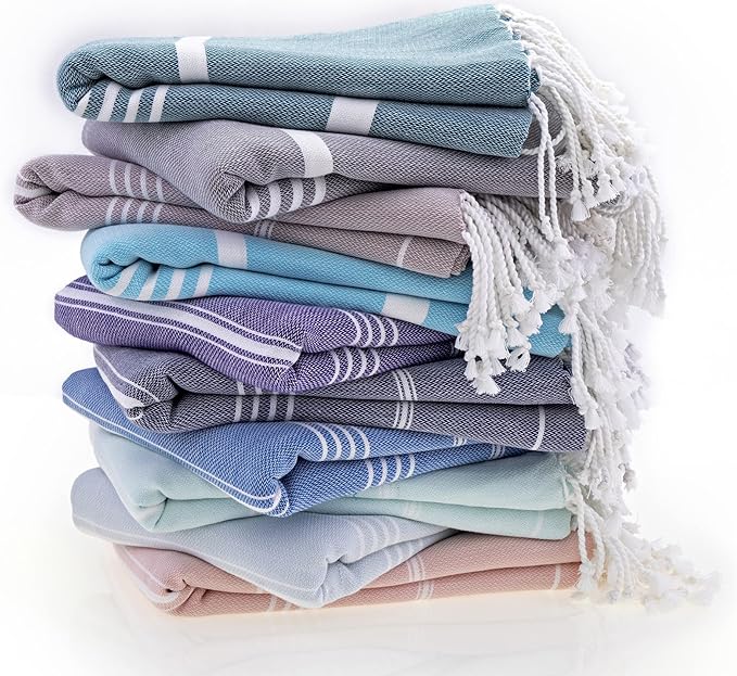 Turkish Beach Towel | 100% Cotton, 38 x 70 Inches | Quick Dry, Sand Free - Image 5