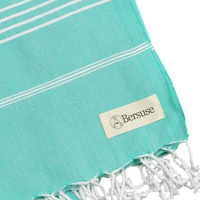 Bersuse Towels Anatolia XL Beach Blanket Throw Blanket Turkish Towel 100% - Image 6