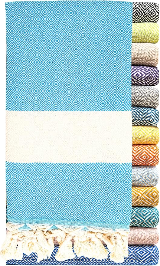 Turkish Beach Towel Oversized Clearance XL 40x71- Sand Free by RaySilver