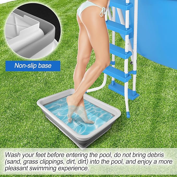11.8" x 7.87" x 4.5" Pool Foot Bath Tray - Image 5