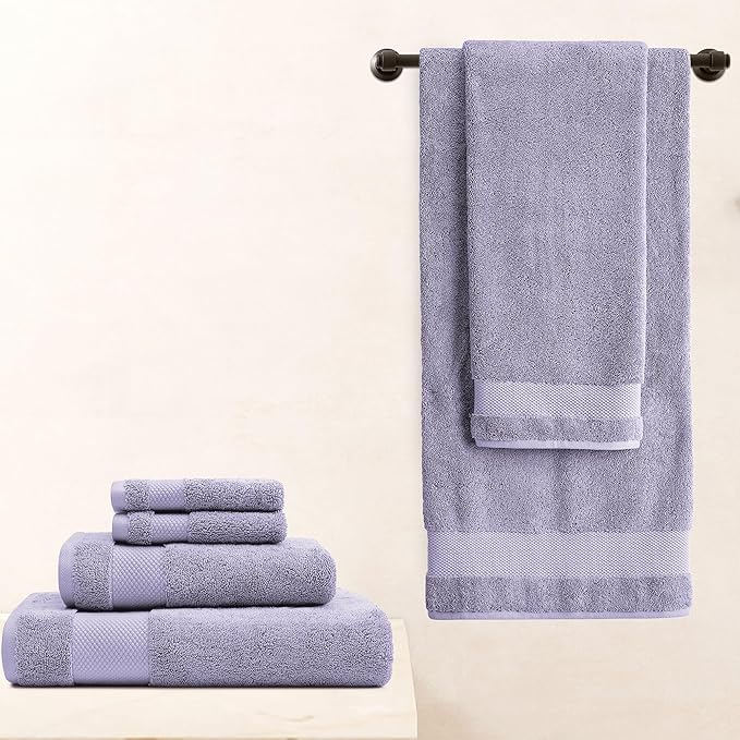 BIOWEAVES 100% Organic Cotton Bath Sheet Set of 2 | Soft Oversized Bath Towels - Image 6