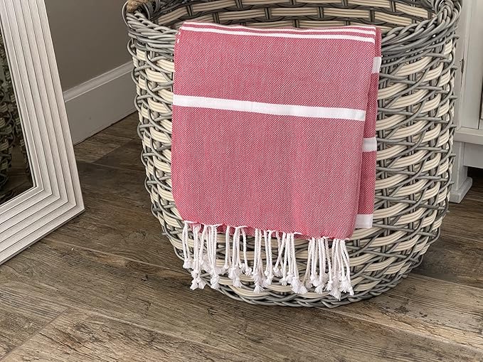 Beach Towel 100% Cotton Turkish Beach Towel Adult 38x70 Inch Pre-washed - Image 5