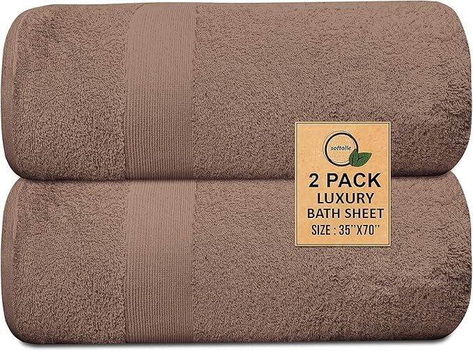 Softolle 100% Cotton Luxury Bath Sheets - Image 2