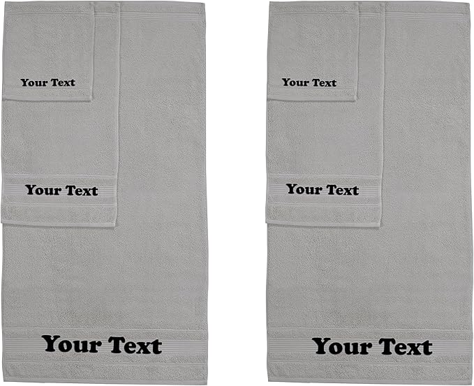 Personalize Your Towels with Custom Embroidery: Names, and Initials. Perfect by Ephesos