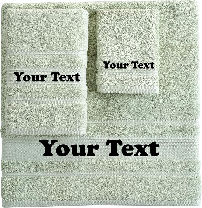 Personalize Your Towels with Custom Embroidery: Names, and Initials. Perfect - Image 2