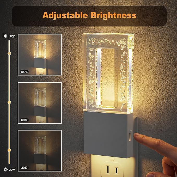 JandCase Night Lights Plug into Wall, Dusk to Dawn Sensor, 3000K Soft White LED - Image 3