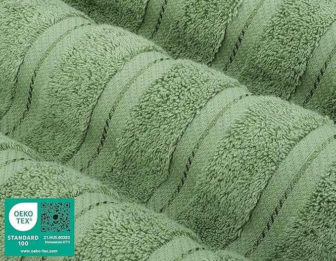 American Soft Linen Luxury 4 Piece Bath Towel Set, 600 GSM 100% Cotton Turkish - Image 3