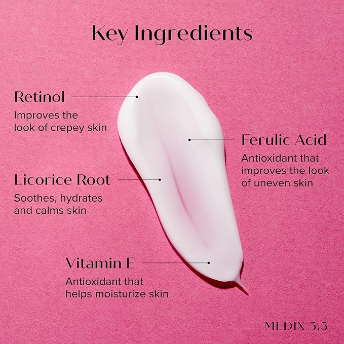Medix 5.5 Retinol Body Lotion Firming Moisturizer | Crepey Skincare Treatment | - Image 3